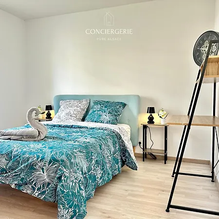 Apartment 2 Pieces Avec Terrasse & Tram A 5 Min Straßburg